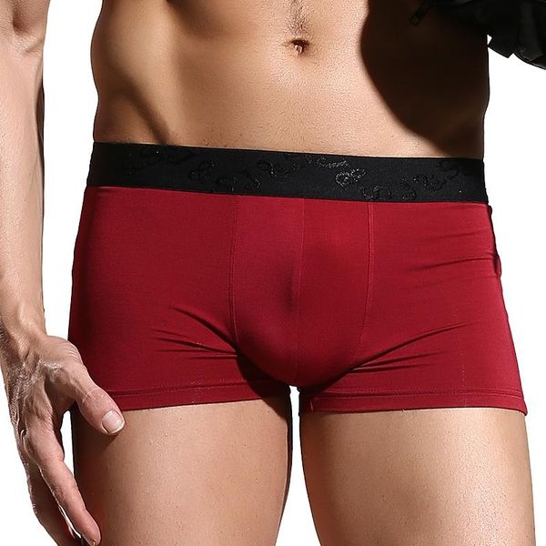

underpants men's boxer briefs breathable stretch with elastic waistband tagless male panties shorts trunks 3 colors fashionable, Black;white