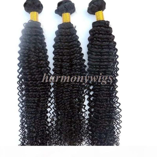 

brazilian hair bundles virgin human hair weaves kinky curly wefts 8-34inch unprocessed peruvian indian mongolian weaving hair extensions, Black