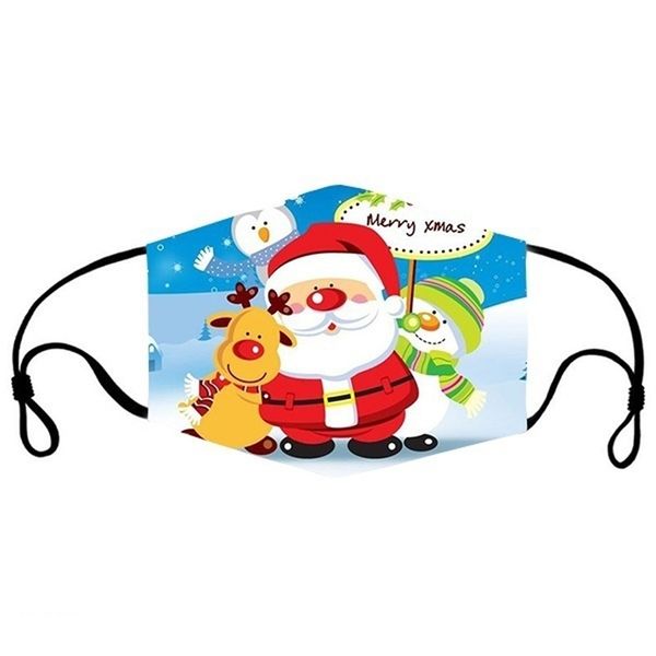 

3d merry cotton christmas printing face mask reusable washable anti dust mouth masks for party masqueradoutletyles