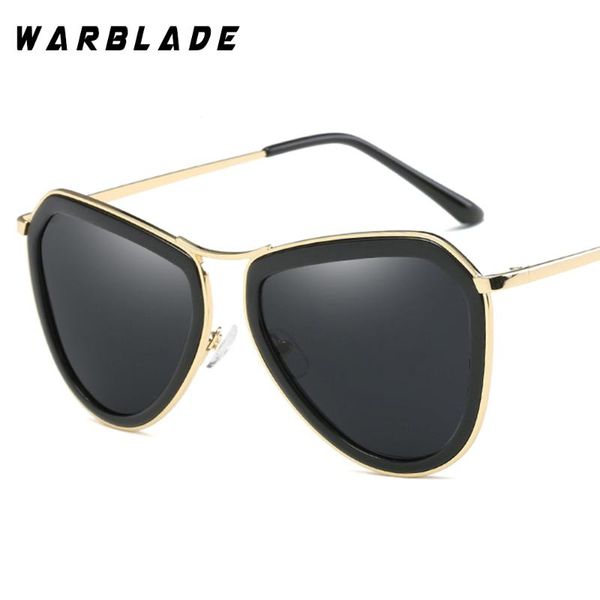 

warblade luxury cat eye polarized sunglasses women brand designer retro vintage glasses female ladies mirror sun glasses 0879, White;black