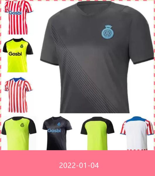 

21 22 girona fc soccer jerseys 2021 2022 ales b. dario samu saiz aleix n.butstos borja garcia camiseta de futbol men football shirt uniforms, Black;yellow