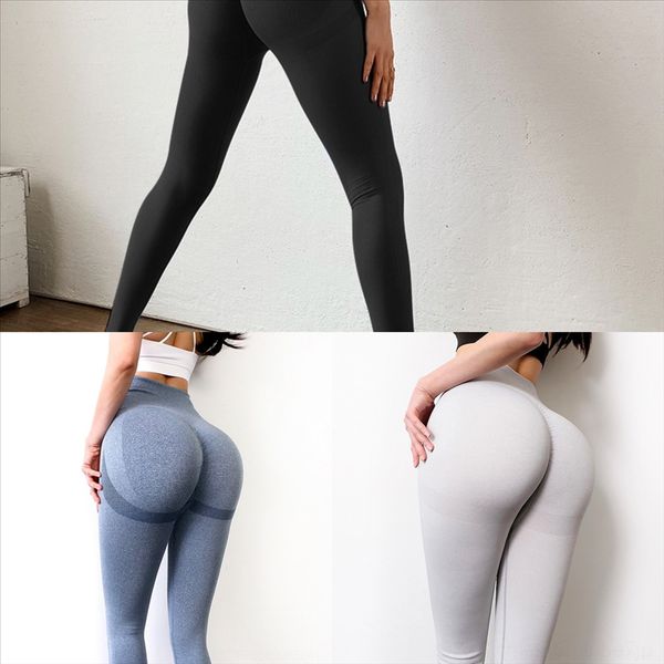 

1bak solid color leggings women yoga pants high elastic sports overall gym pant black wear waist fitness lady yoga tights