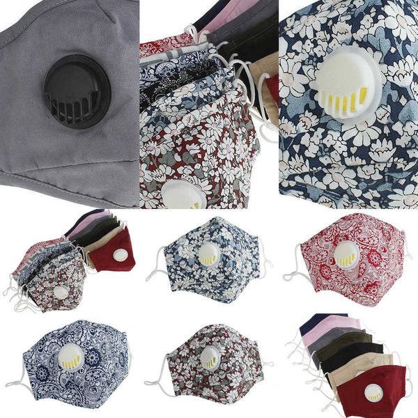 

face reusable mask washable masks pm2.5 dhl anti-dust valve protective cotton face masks cgnth hrp0