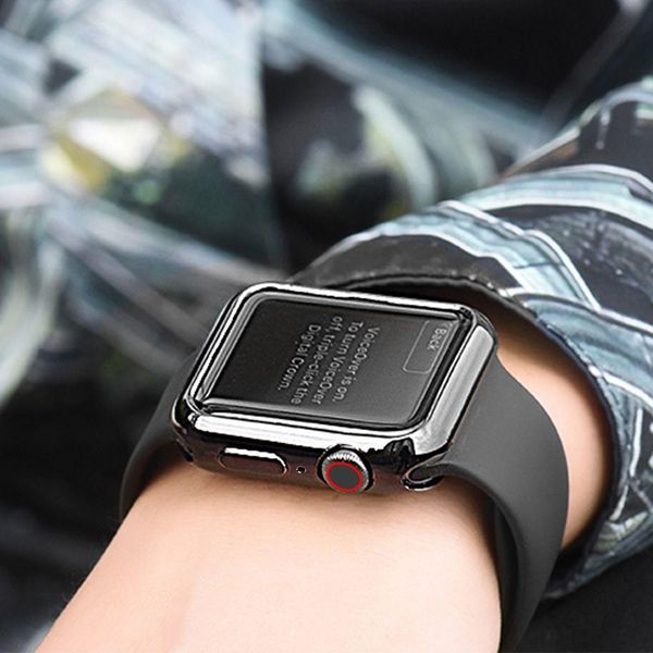

watch cover case for watch 4 1/2/3 38mm 42mm plating protective 6 colors tpu slim soft for iwatch series 4 3 sqcicu lihuibusiness