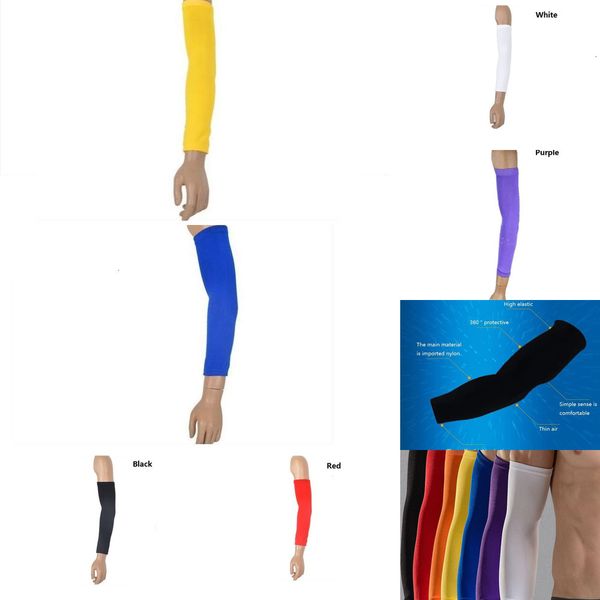 

nylon basketball arm guard elbow pads sun protective sleeve extended wristbands breathable and comfortable 2 n4st6