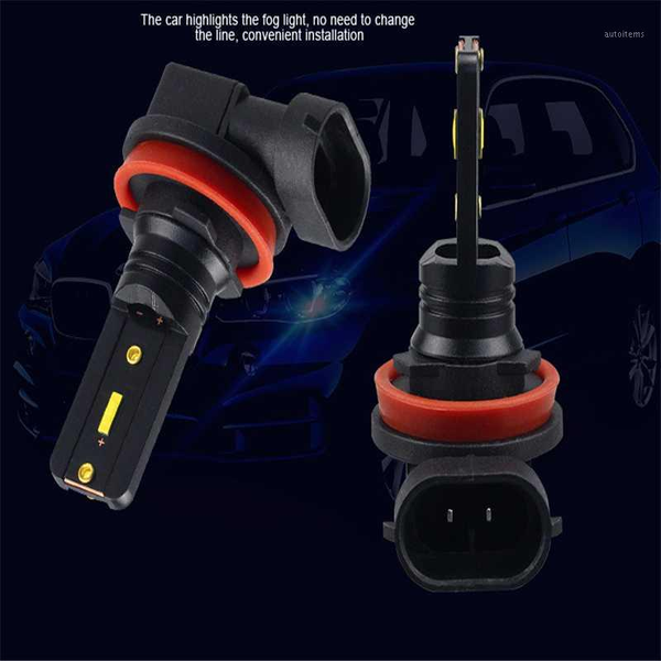 

30w car fog lights 2pcs h11 h8 12v led bulb high power lamp 1860 2smd front running auto leds bulbs car light yellow led bulbs1