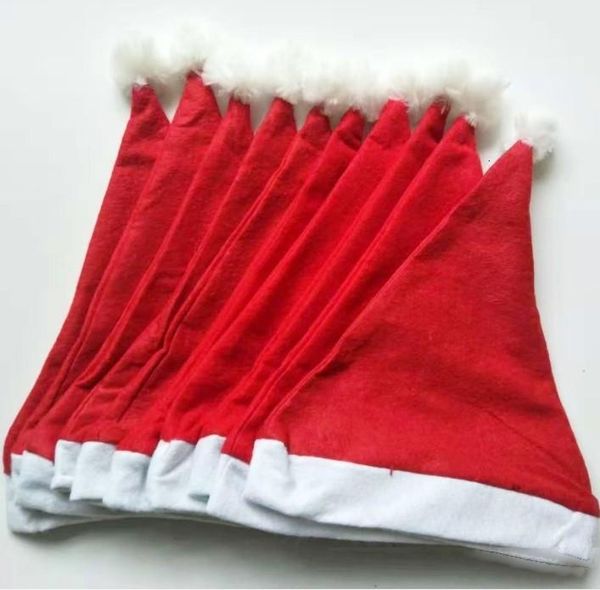 

factoryuxo8cap christmas santa claus hats red and white party hats for santa claus costume christmas decoration for kids