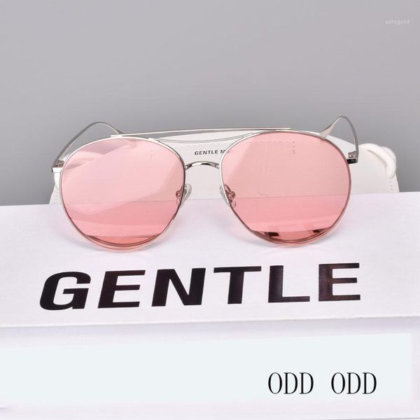 

sunglasses odd classic fashion design stainless steel pink pilot glasses women with original packaging1, White;black