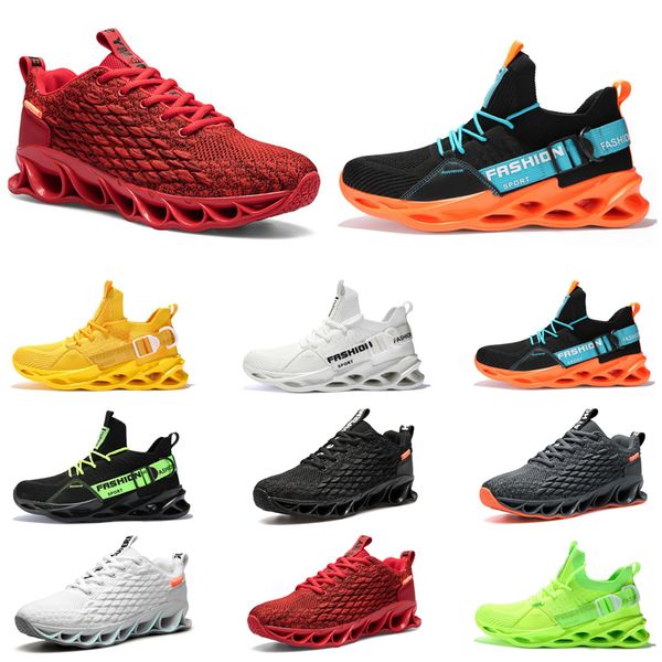 

men running shoes athletic black white yellow outdoor breathable mens trainers sports sneakers runners size 39-46, White;red