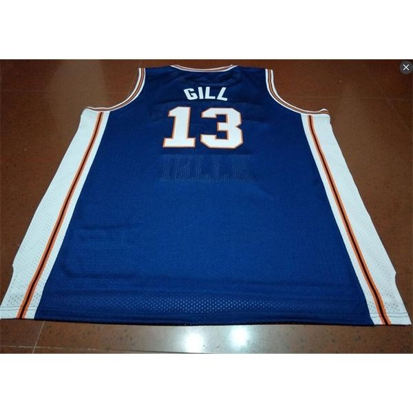

custom 604 youth women #13 kendall gill fighting illinois basketball jersey size s-4xl or custom any name or number jersey, Black