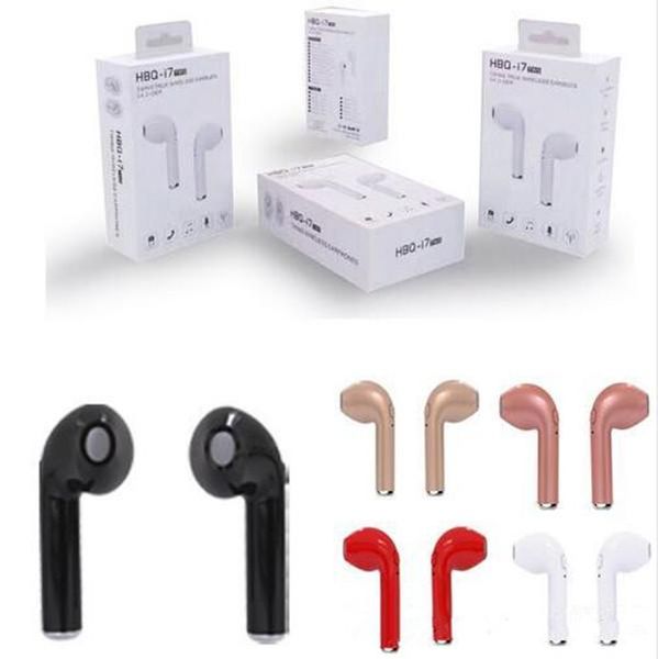 

eub 2018 hbq i7 tws twins mini bluetooth earbud wireless invisible headphone headset with mic csr4.1 stereo blurtooth earphone