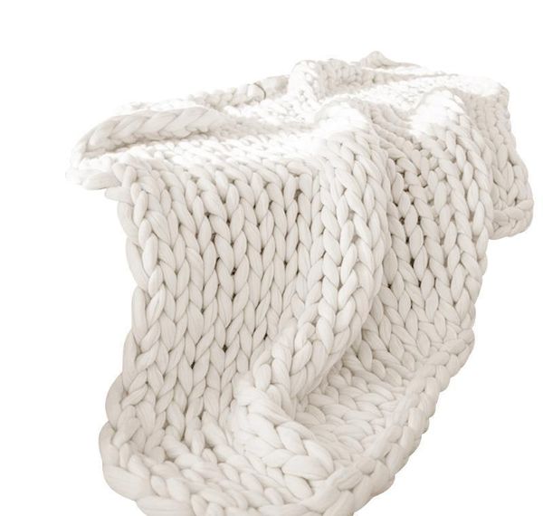 

winter handmade knitting soft warm thick yarn knitted blanket jllegl bdebag