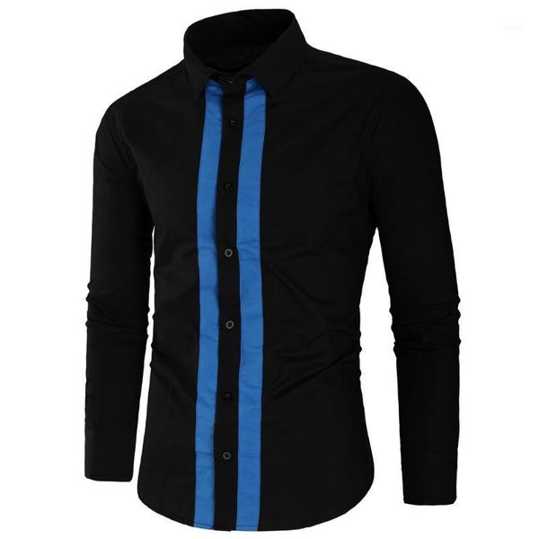 

new arrival casual business men dress shirts long sleeve cotton stylish males social shirts1, White;black