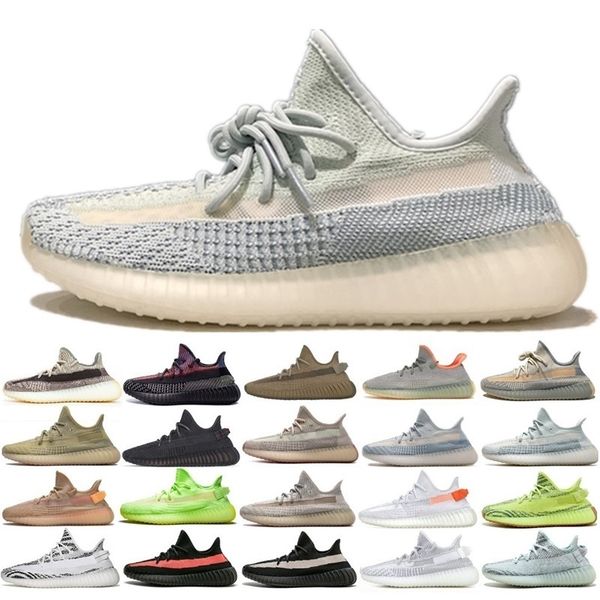 

new kanye west designer shoes cinder tail light stylist sneaker desert sage yeshaya marsh yecheil yeezreel reflective men women shoes, Black