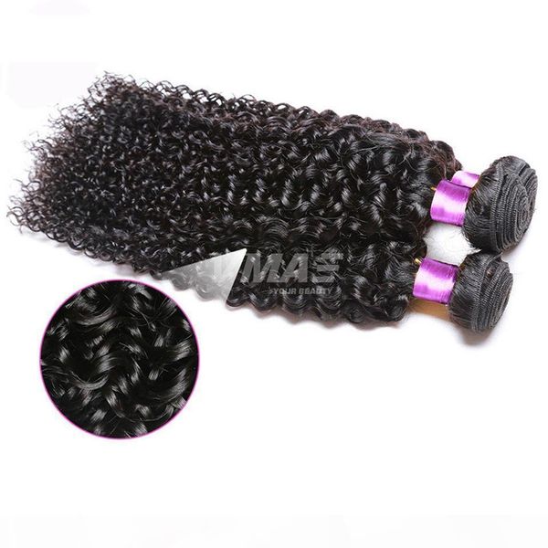 

brazilian kinky curly virgin hair extension 3 bundles lot human unprocessed silky hair weaves real human virgin hair extensions, Black