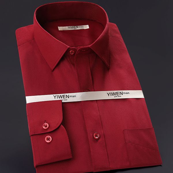 

2021 new men's slim fit wrinkle solid twill shirt with chest pocket comfortable soft long sleeve work office shirts dj62, White;black