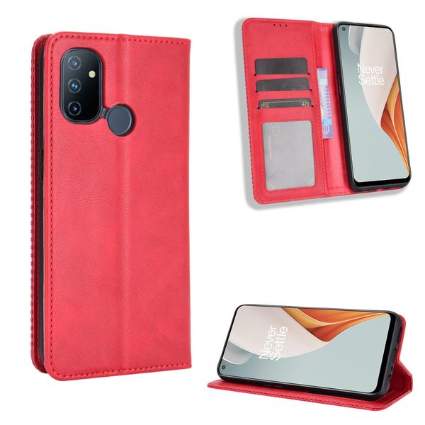 FLIP CASE для OnePlus NORD N10 5G Магнитная книга Стенд Карточки Защитный кремний OnePlus NORD N100 7T 8T Кошелек PU Кожаный телефон