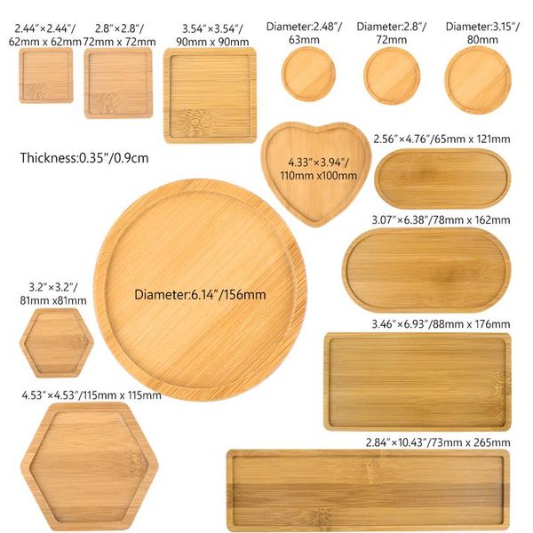

flower pots nursery planter bamboo tray anti-fade 14 style round square minimalism gardening supply simple rur wmtulk
