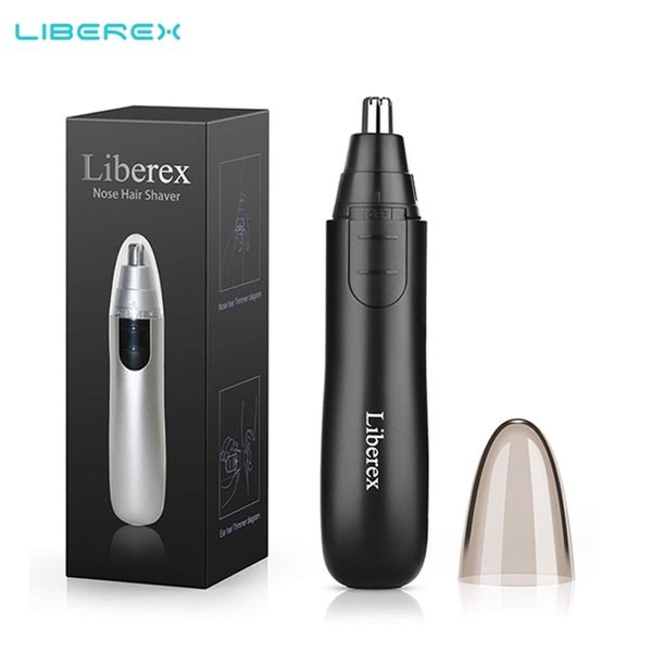 

liberex electric nose hair trimmer portable ear hair removal painless nose hair clipper with led light for men and women 220301