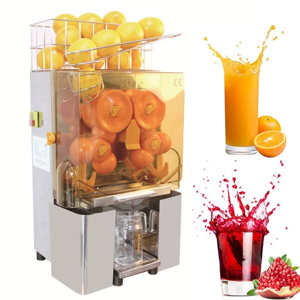 Attrezzatura da cucina commerciale spremiagrumi automatico, distributore di succo, produttore di bevande all'arancia