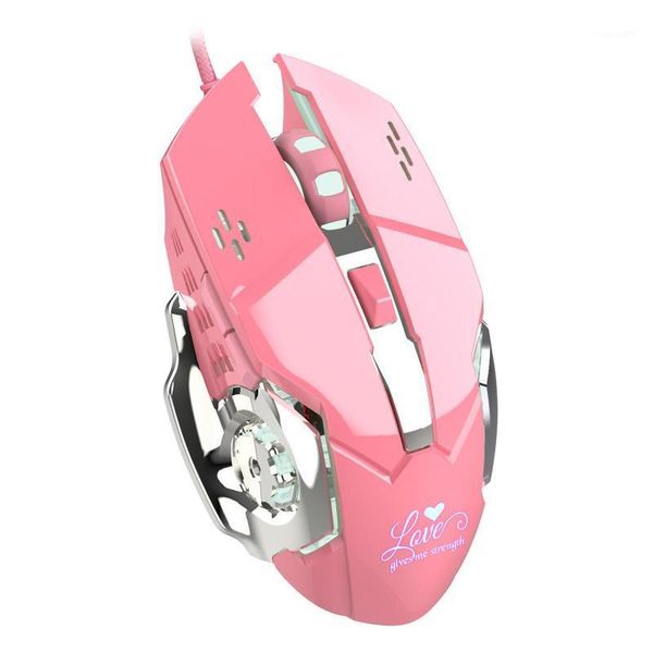 

mice wired 3200dpi 6 button white-light office gaming mouse computer lapaccessory1