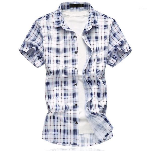 

short sleeve summer fashion shirts youth stripe elastic no ironing short sleeve men business casual simple slim fit1, White;black