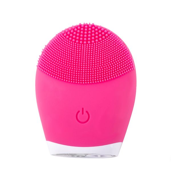 

ultrasonic silicone electric facial cleansing brush sonic face cleanser cleansing skin mini washing massager brush rechargeable y1126