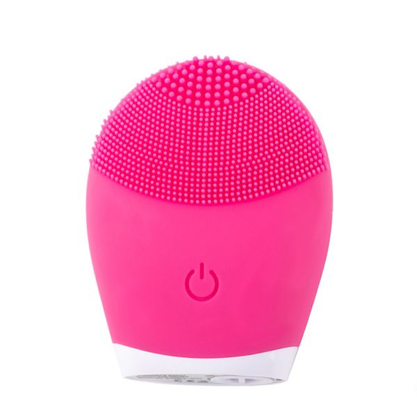 

ultrasonic silicone electric facial cleansing brush sonic face cleanser cleansing skin mini washing massager brush rechargeable y1126
