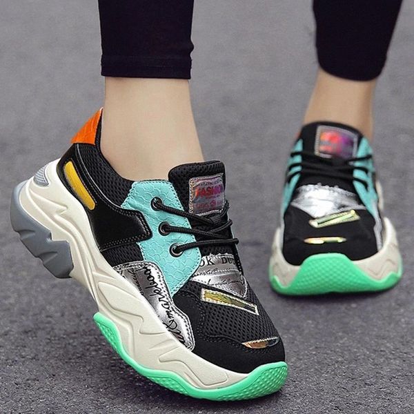 

women platform sneakers 2021fashion mixed star sports shoes mesh breathable super running walking shoes tenis feminino #to6v