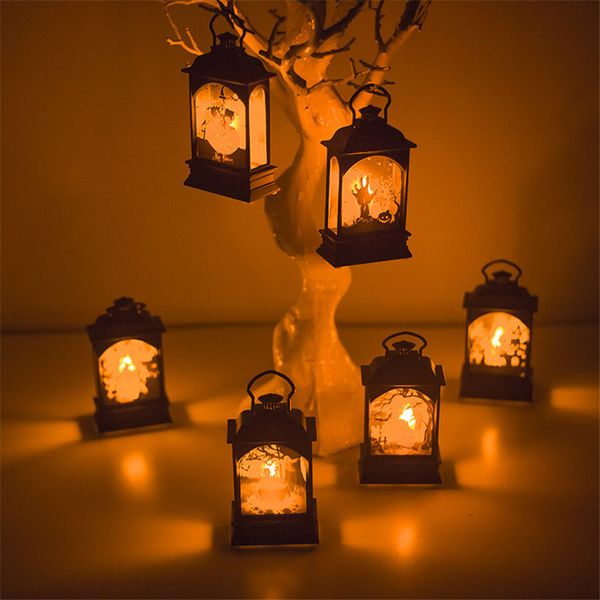

factory transparent light pendant horror props 3d house halloween wind candle lamp bar party decoration