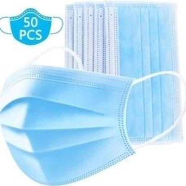 

mask layers non-woven face 100pcs 50pcs masks anti-dust 3 protective xpkow disposable jcfik bjluc