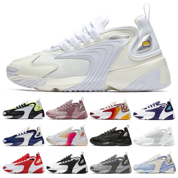 

triple black m2k tekno zoom 2k sport sneakers for men women running shoes blakc white creamy white race red mens outdoor trainer 36-45