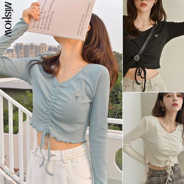 

mishow 2020 autumn pullovers for women long sleeve sweater elegant knitwear female knitted girls clothing mx20c34921, White;black