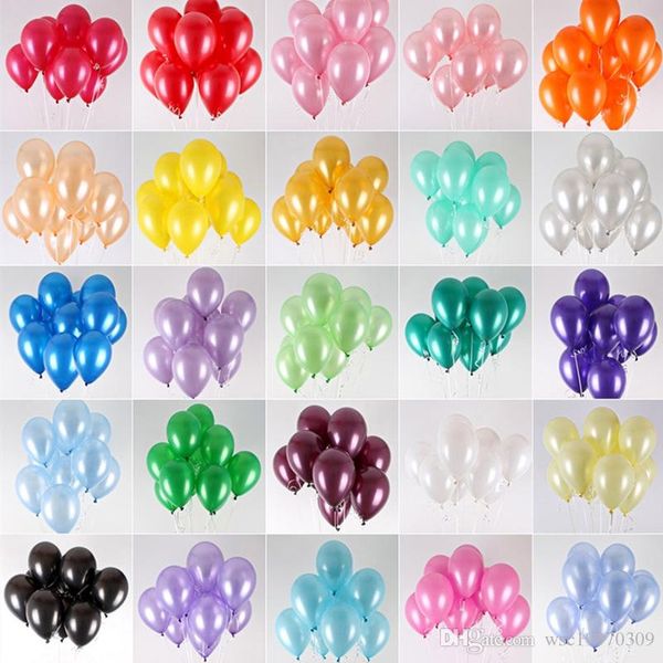 

new valentine's day 12 inch 2.8g pearl latex round balloon christmas party party wedding celebration wedding room decoration