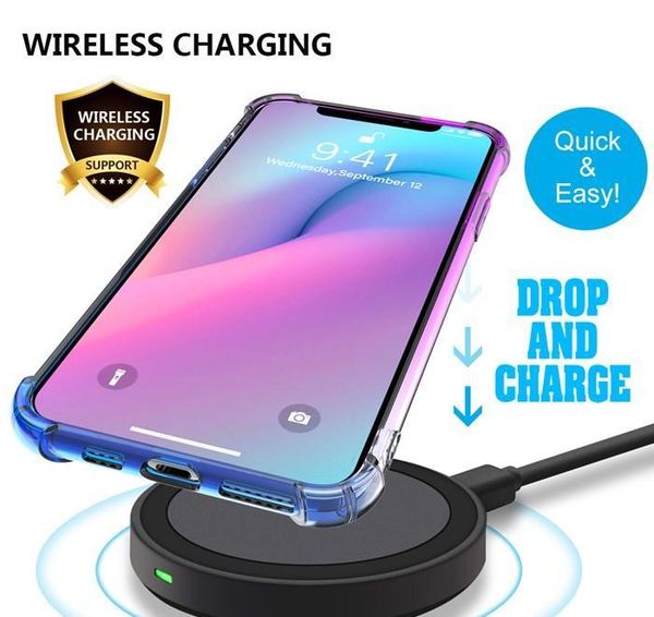 

gradient tpu shockproof phone case cover for iphone 12 pro xr xs jlleso loveshop01