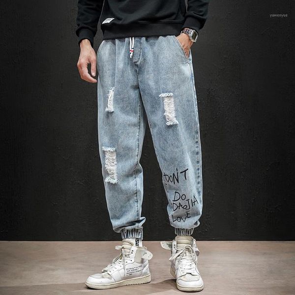 

ripped jeans men straight slim cotton denim jeans men wholesale warm pants1, Black