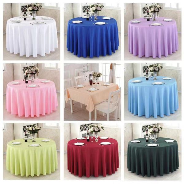 

festival tablecloth solid color round table cloth decoration for home wedding party l restaurant banquet decor table cover