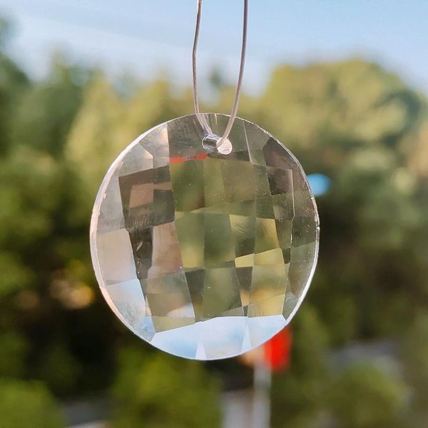 

new clear octagonal crystal suncatcher chandelier crystals prisms pendants hanging ornament home decor lighting accessories 40mm h jllweg