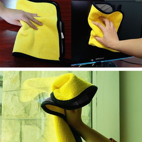 

3040cm coral velvet thick double sided towel cleaning towel multi function kitchen household cleaning towel absorbent lint h jllsxg