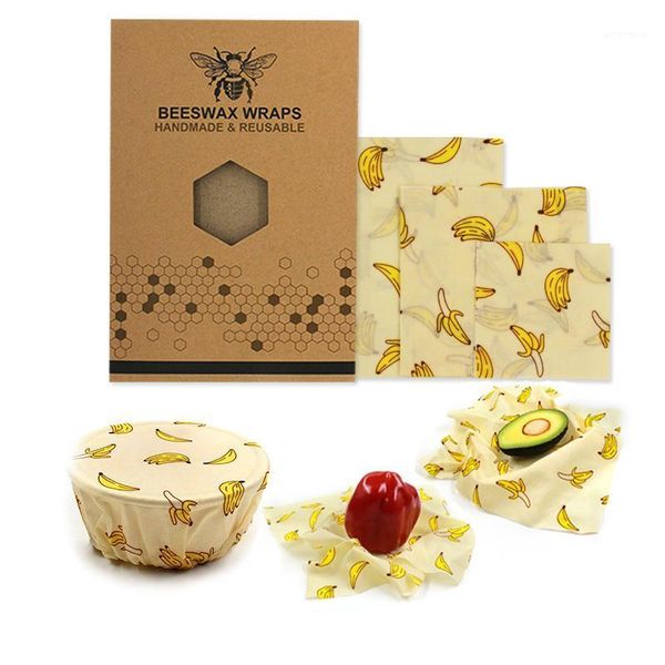 

food savers & storage containers environmental protection wrap beeswax cloth kitchen tools reusable silicone seal fresh keeping plastic1