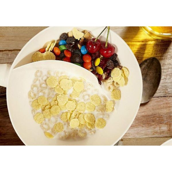 

2-in-1 isolation bowl soggy med white anti-soggy snacks cereal bowl with ergonomics hand sqcywc item_home