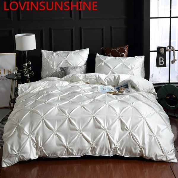 

lovinsunshine comforter bedding sets double flower bed linen us king size silk duvet cover set an02#1