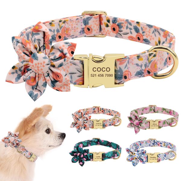

custom nylon pet carving cat id badge label collar small medium large dog