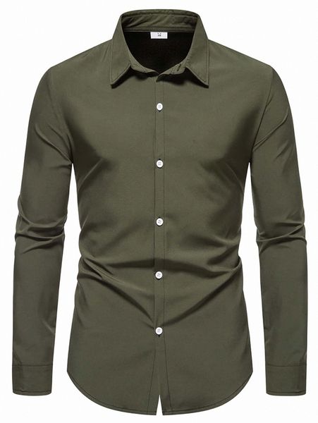 

men solid collared button up shirt o02c#, White;black