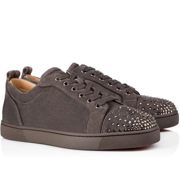 

perfect men's gift junior degra strass red bottom sneakers low cut casual shoes t-quality outdoor studs wedding party wholesale leisur, Black