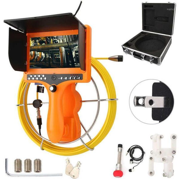 

7" pipe camera color lcd 20m sewer waterproof pipeline drain inspection system1