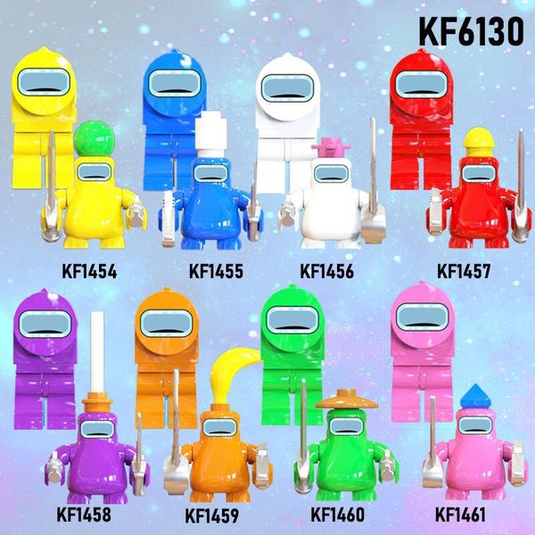 

new kf6130 space werewolf killing among us game killing assembled building blocks minifigure toys bagged wholesale