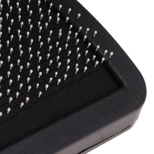 

pet shedding hair grooming dense comb slicker brushes for pet plastic handle brush airbag stainless steel pin dog comb q wmtwed, Silver