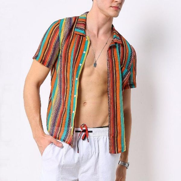 

fashion casual digital printing shirts men summer short sleeve shirt male cool african shirts for man1, White;black