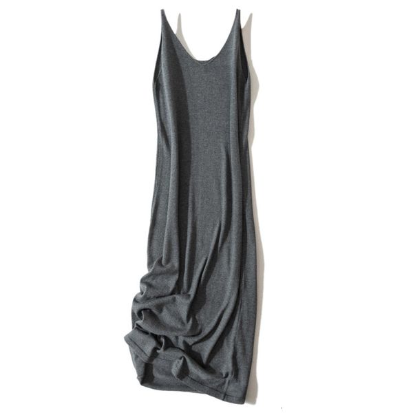 

2021 women spaghetti strap mid-bezerro dressed naked 100% new female 5 colours cashmere pullovers knitted or crocheted l9qk, Black;gray